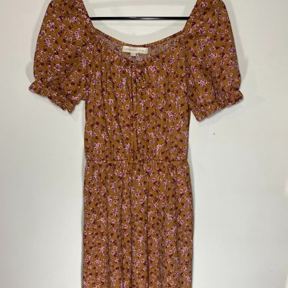 Monteau Cap Sleeve Multicolored Dress
